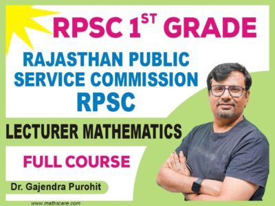 RPSC Lecturer Mathematics (1st Grade)