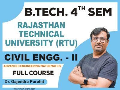 RTU 4th Sem Civil Advanced Engineering Mathematics 2