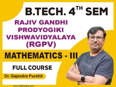 RGPV 4th Sem Mathematics III