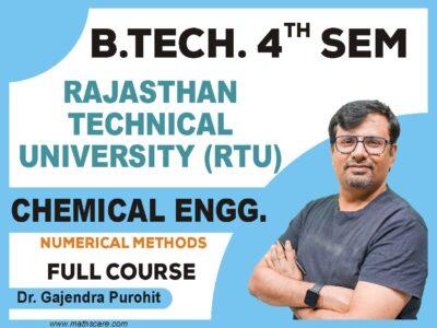 RTU 4th Sem ( Chemical Engg. ) Numerical Methods