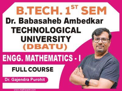 DBATU 1st Sem Engineering Mathematics I