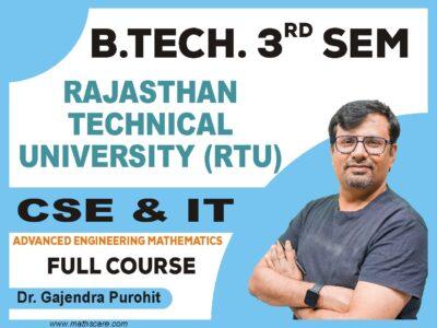 RTU 3rd Sem ( CSE & IT ) Advanced Engineering Mathematics