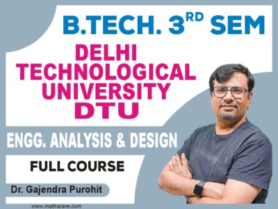 DTU 3rd Sem Engineering Analysis & Design