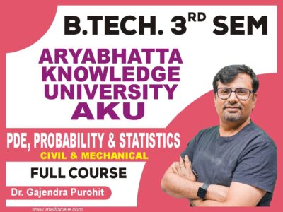 AKUBIHAR 3rd Sem ( Civil & Mechanical ) Mathematics 3 ( PDE , Probability & Statistics )