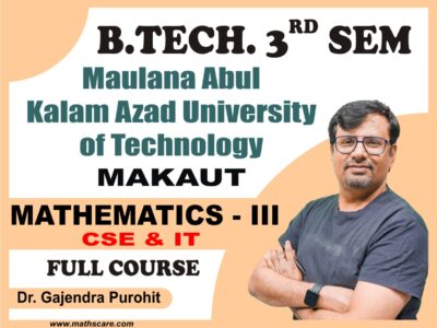 MAKAUTWB 3rd Sem ( CSE & IT ) Mathematics-III (Differential Calculus)