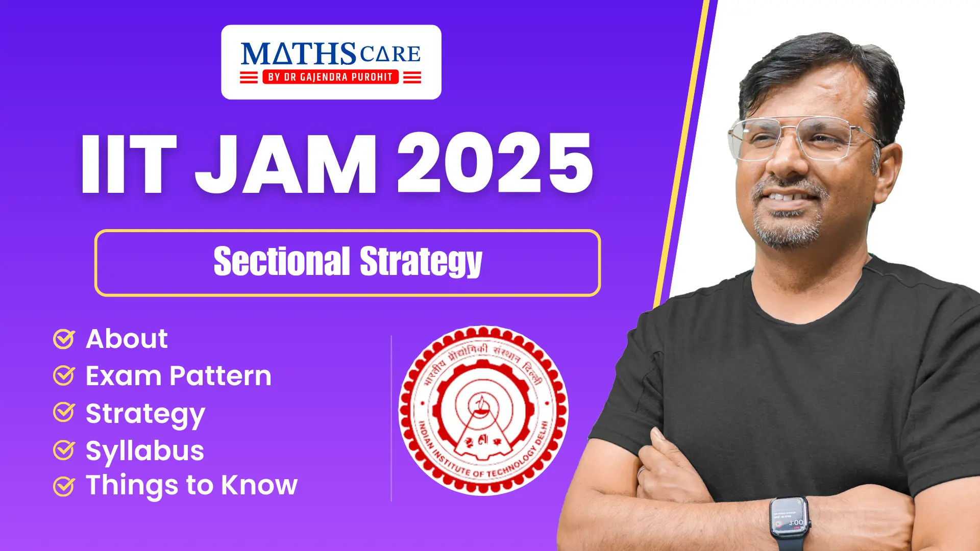 IIT JAM Sectional Strategy
