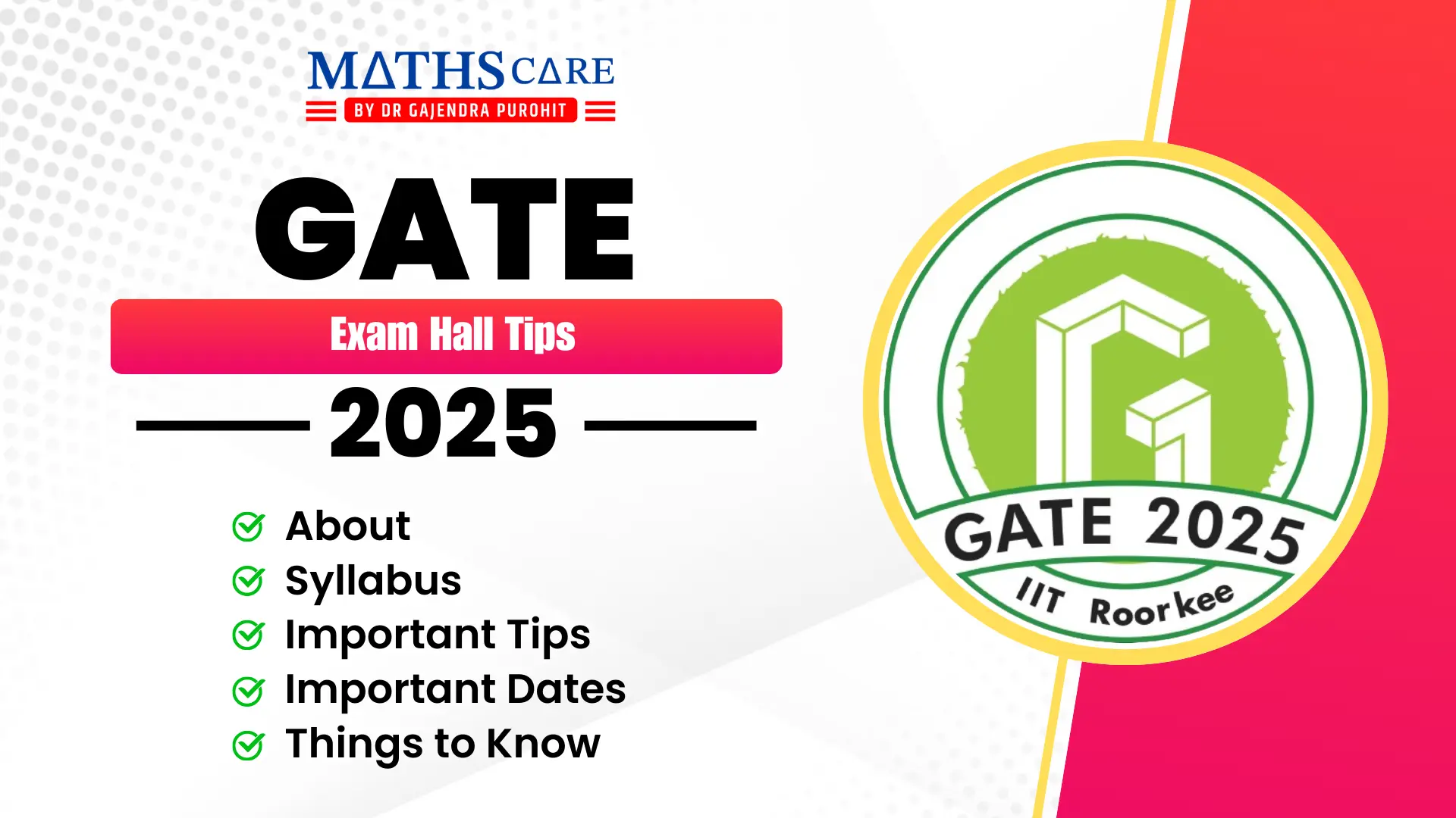 GATE Exam Hall Tips