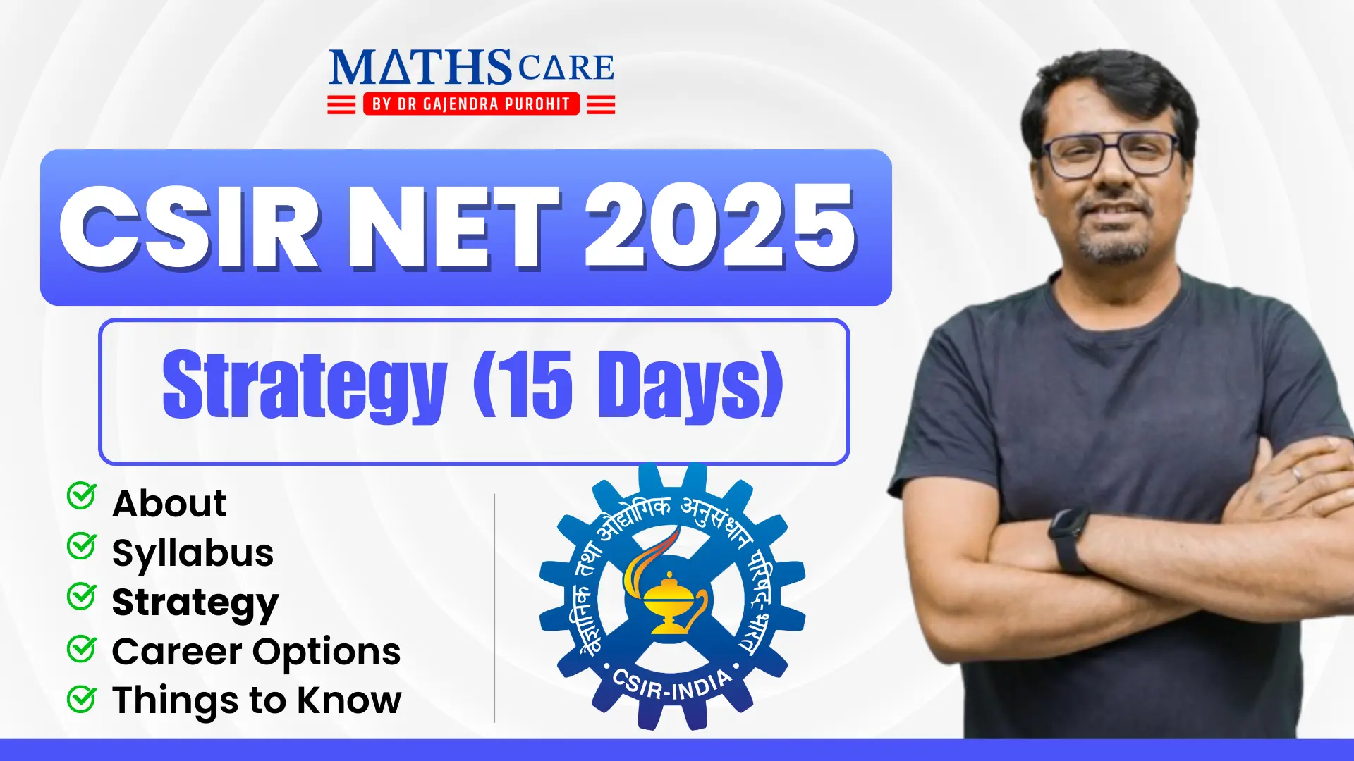 CSIR NET Strategy (15 Days)