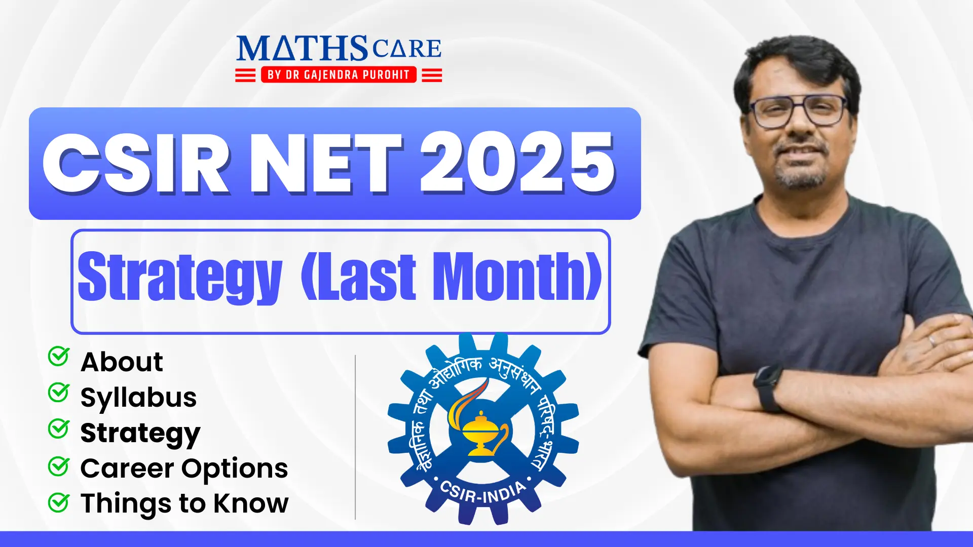 CSIR NET Strategy (Last Month)