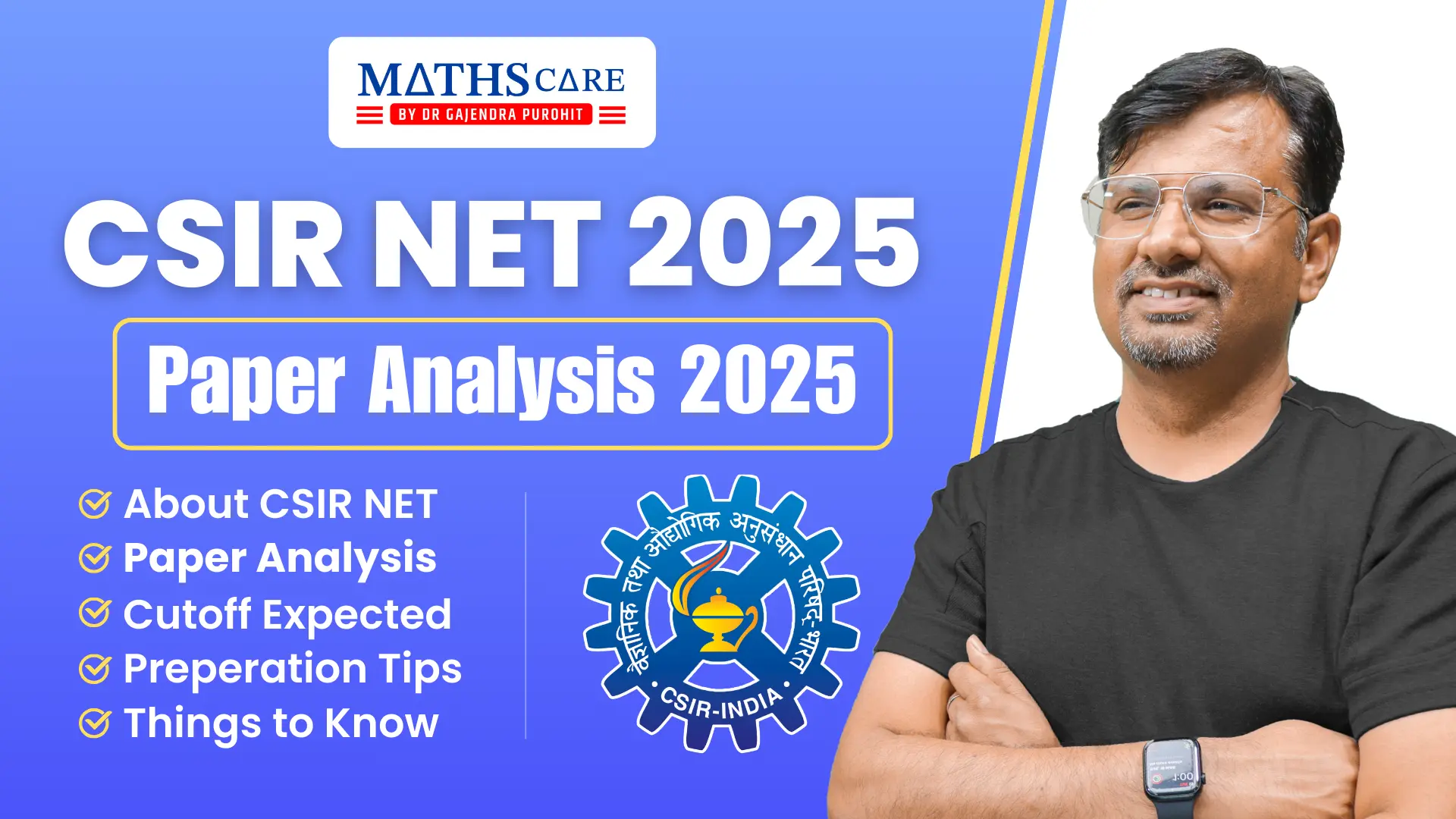 CSIR NET Paper Analysis 2025