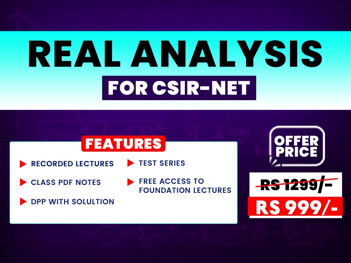REAL ANALYSIS FOR CSIR NET JUNE 2025