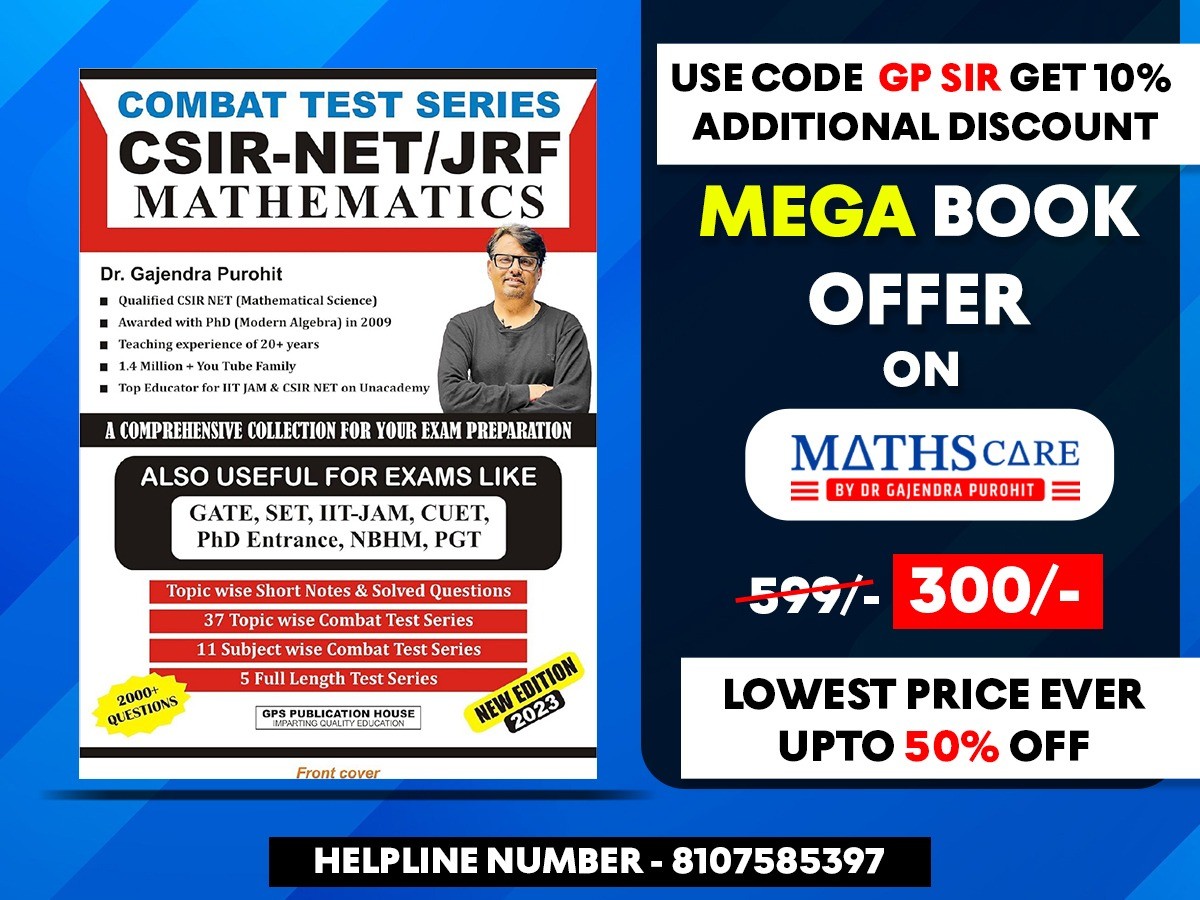 Combat Test Series CSIR-NET/JRF/Mathematics - Mathscare