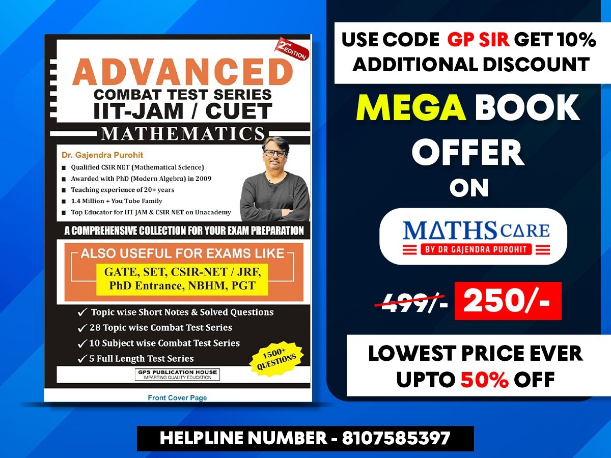 Advanced Combat Test Series for IIT-JAM and CUET Mathematics - Mathscare