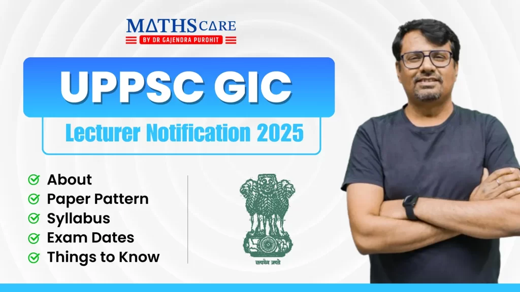 UPPSC GIC Lecturer Notification 2025