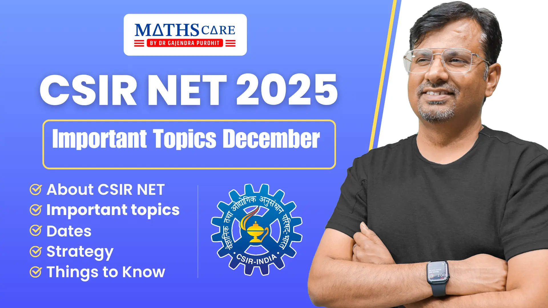 CSIR NET December 2025 Important Topics