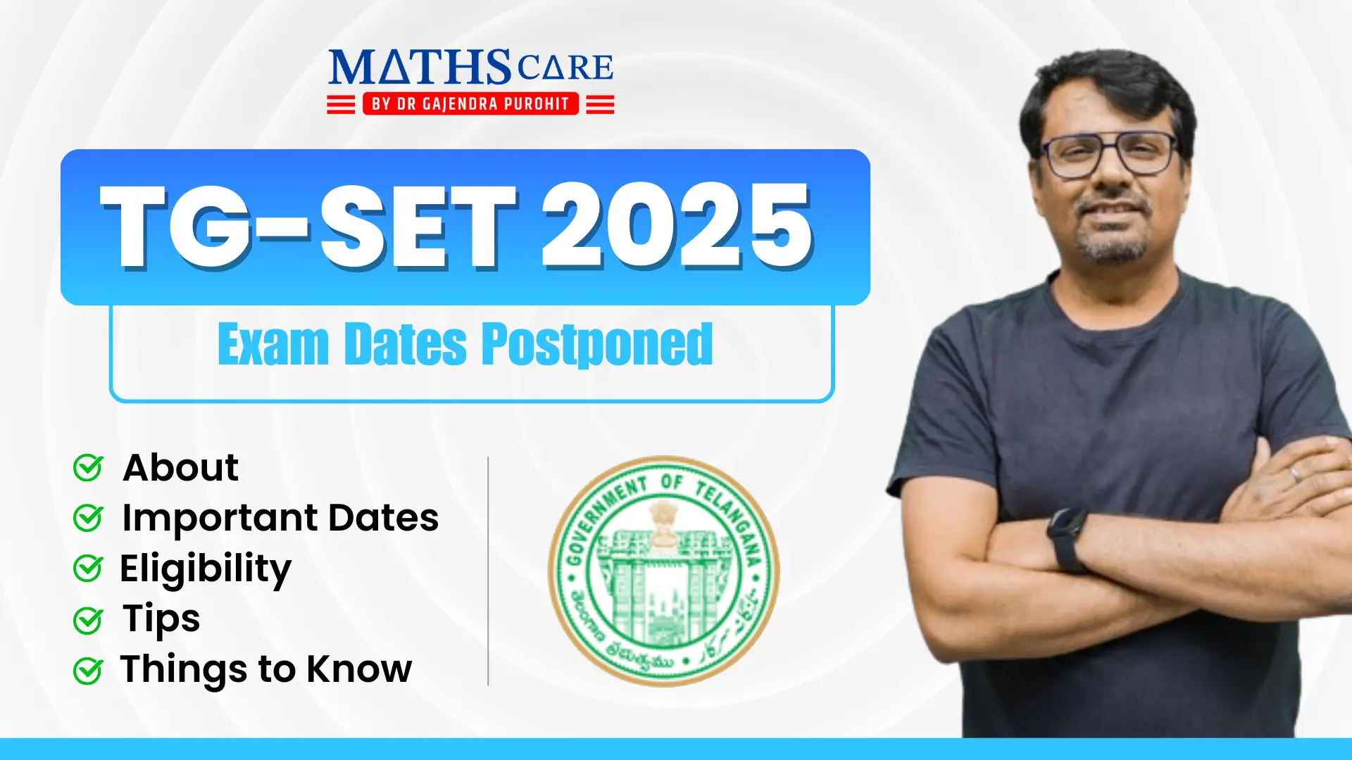 TG SET Exam Dates Postponed