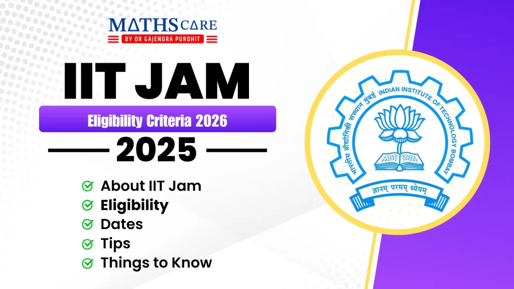 IIT JAM Mathematics Eligibility Criteria 2026