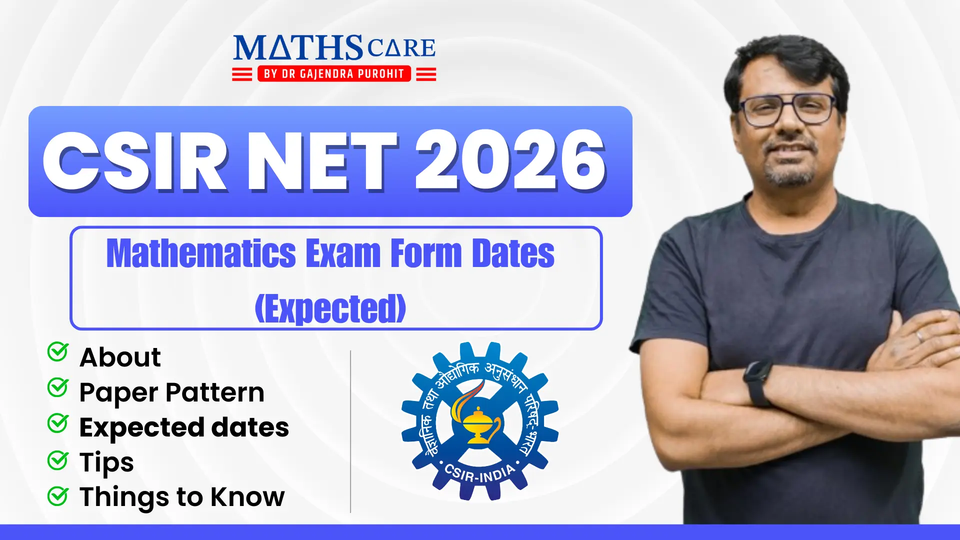 CSIR NET Mathematics Exam Form Dates (Expected)