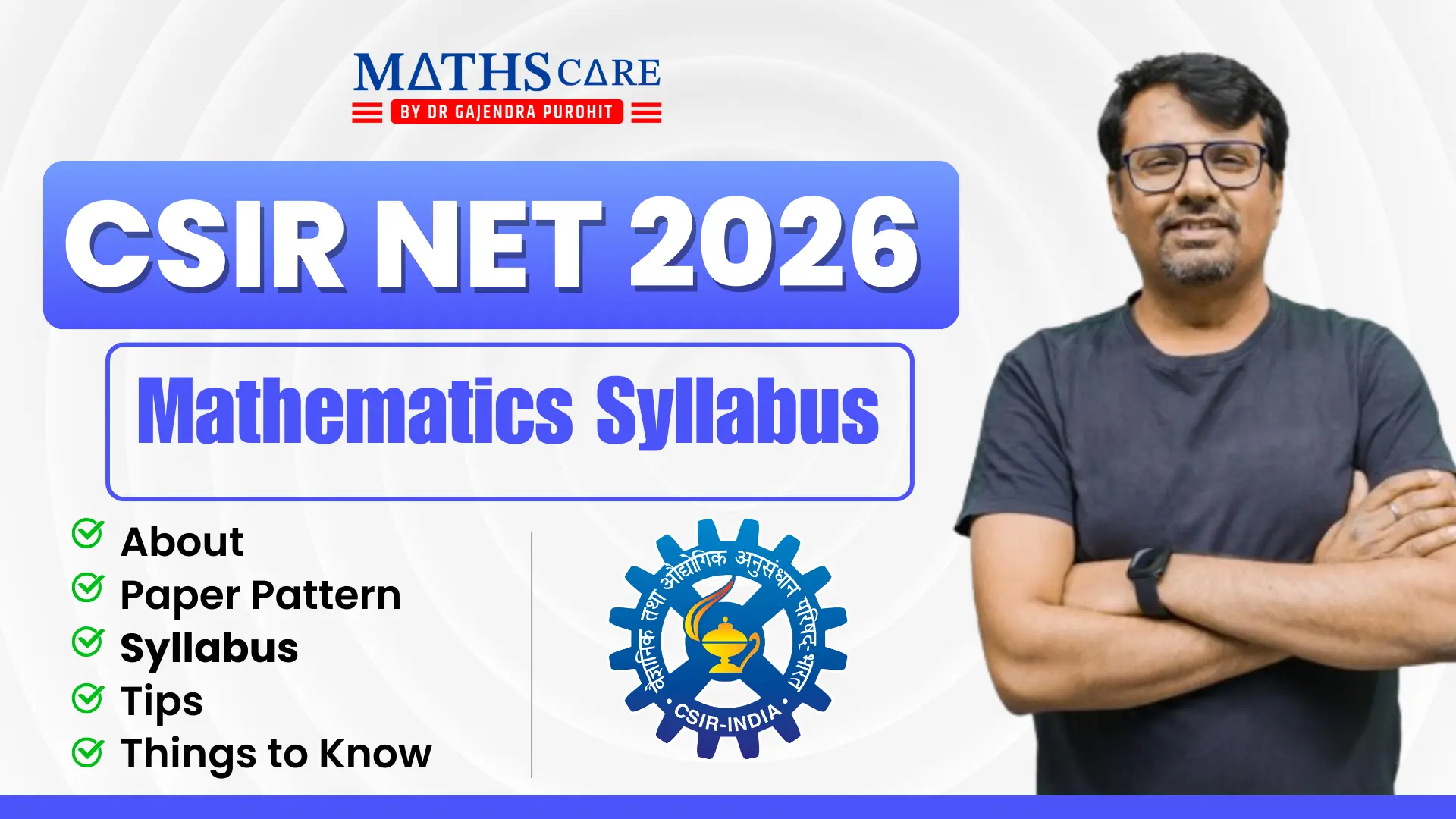 CSIR NET Mathematics Syllabus 2026