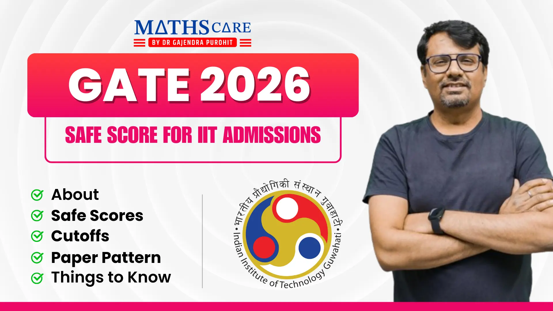 GATE 2026 Mathematics SAFE SCORE FOR IIT ADMISSIONS