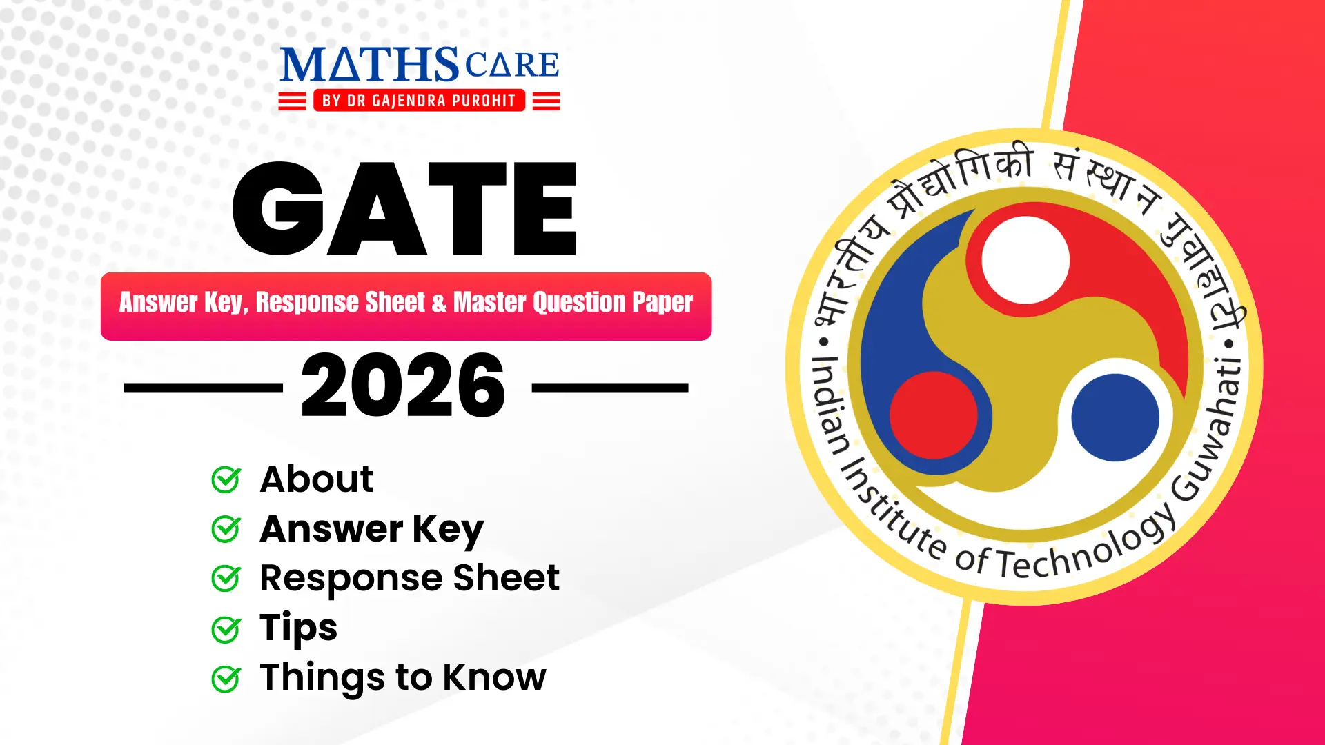 GATE 2026 Answer Key, Response Sheet & Master Question Paper – Download