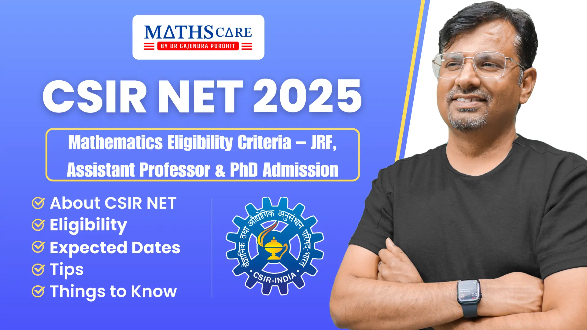 CSIR NET Mathematics Eligibility Criteria 2026 – JRF, Assistant Professor & PhD Admission Explained