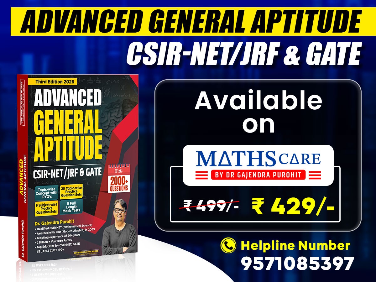 Combat Test Series General Aptitude for CSIR NET, GATE & CUET - Mathscare