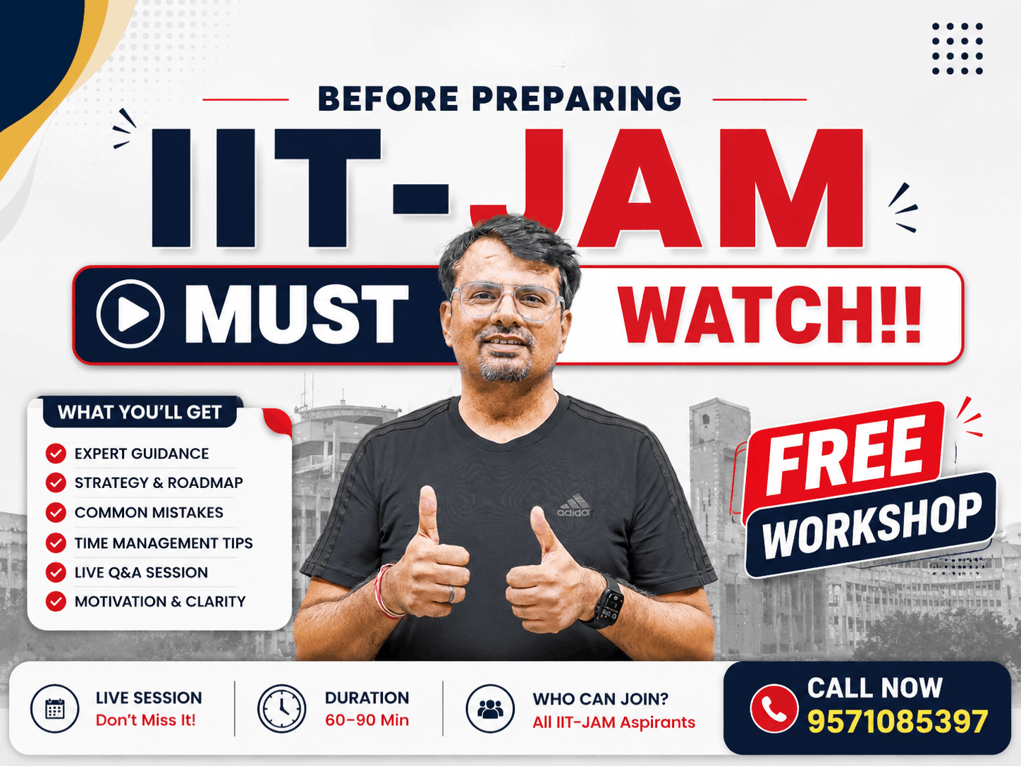 Free IIT-JAM Workshop - Full Information | Must Watch !!