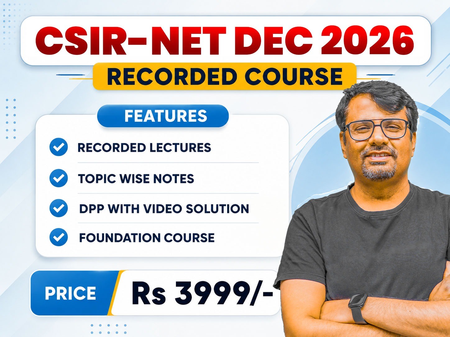 UDAY BATCH RECORDED - CSIR NET MATHEMATICS DEC. 2026 COURSE